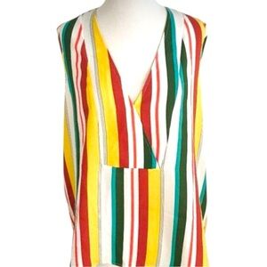 Madison Multicolored, Sleeveless Top- Size Extra Large